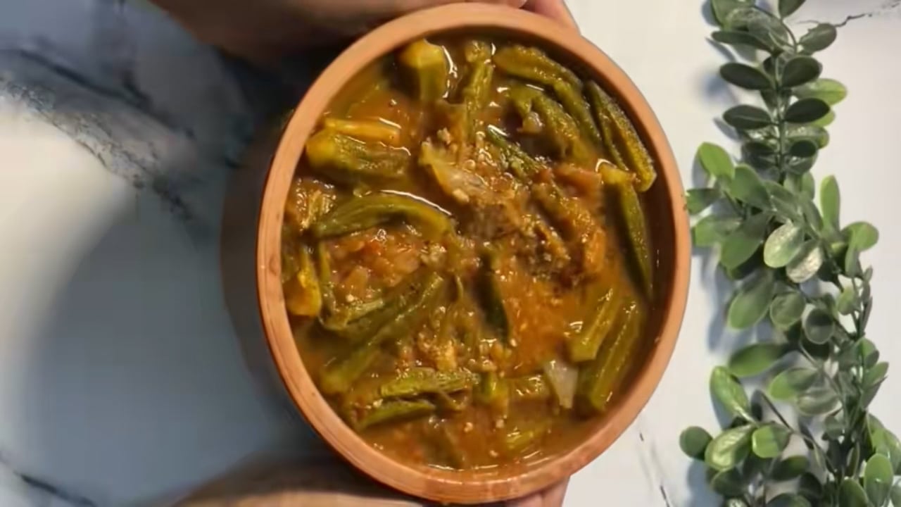بامية مطبوخه